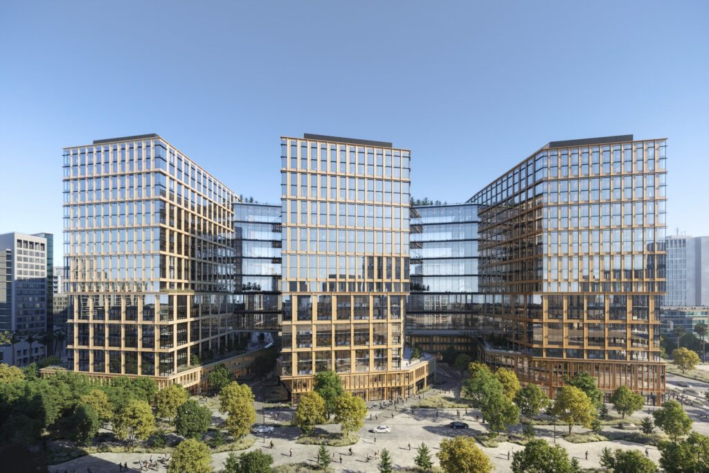 Renderings of City View buildings in downtown San Jose